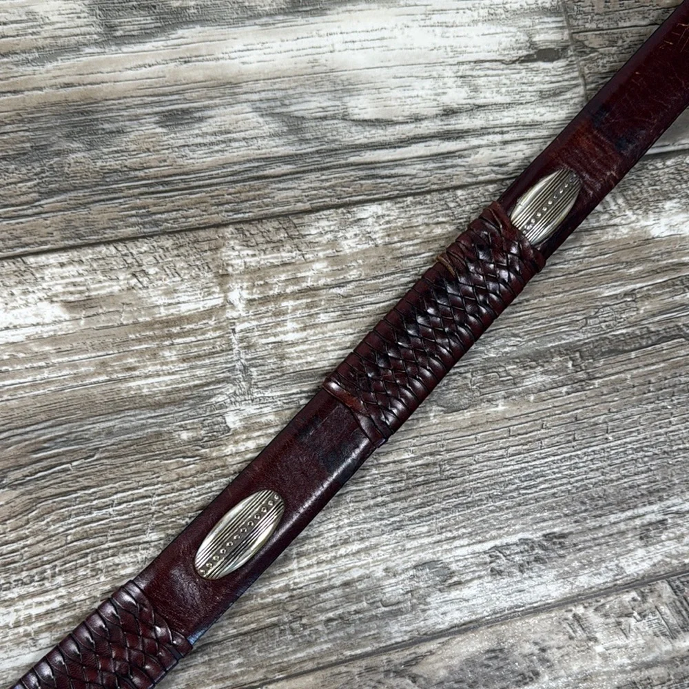 Vintage BRIGHTON Men's Leather Belt - Brown, Size 40